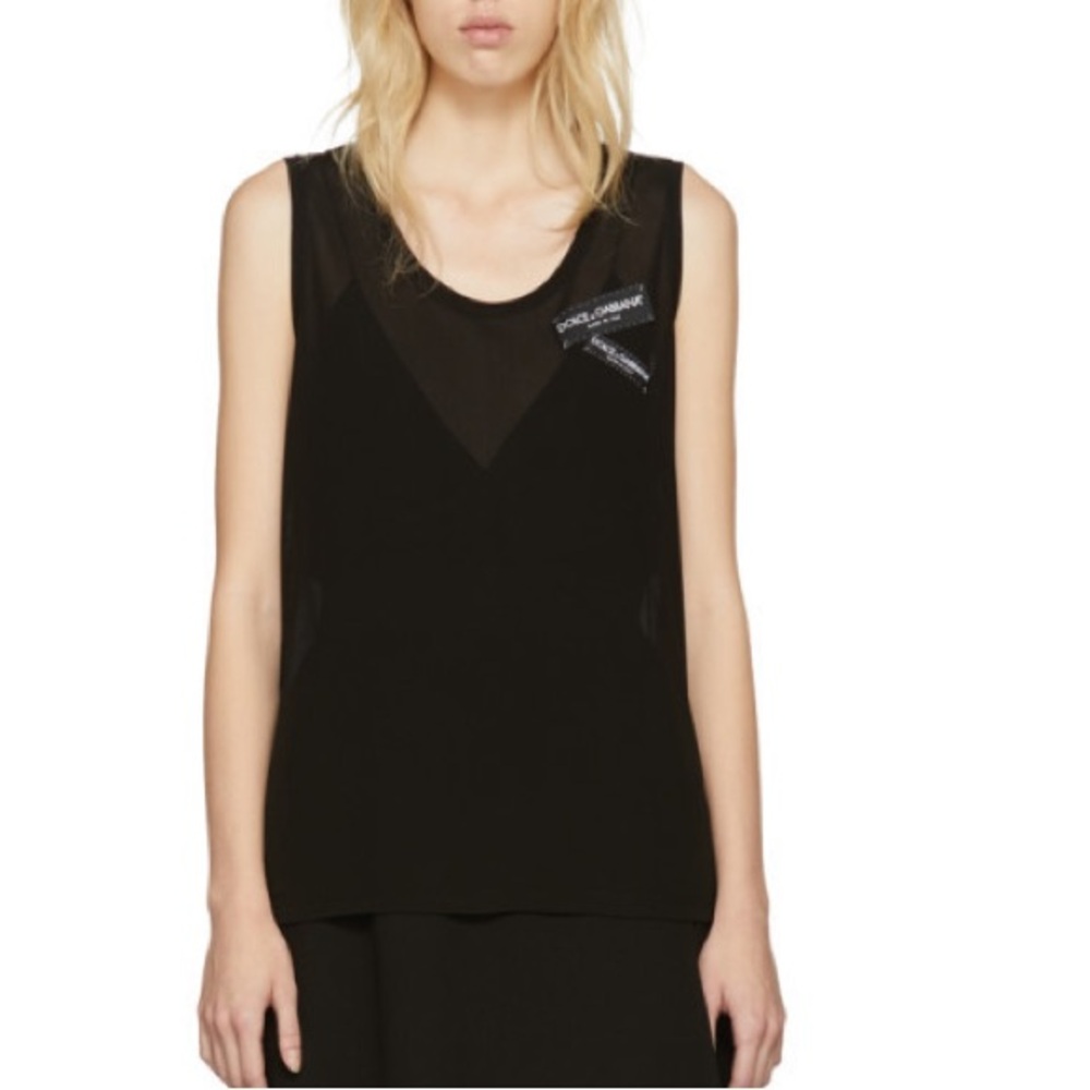 Dolce and Gabbana Mesh Tank Top